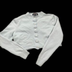 Blue cropped sweater